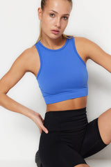 Blue-White 2-Pack Seamless/Seamless Halterneck Sports Bra TWOSS22SS00000 - Swordslife