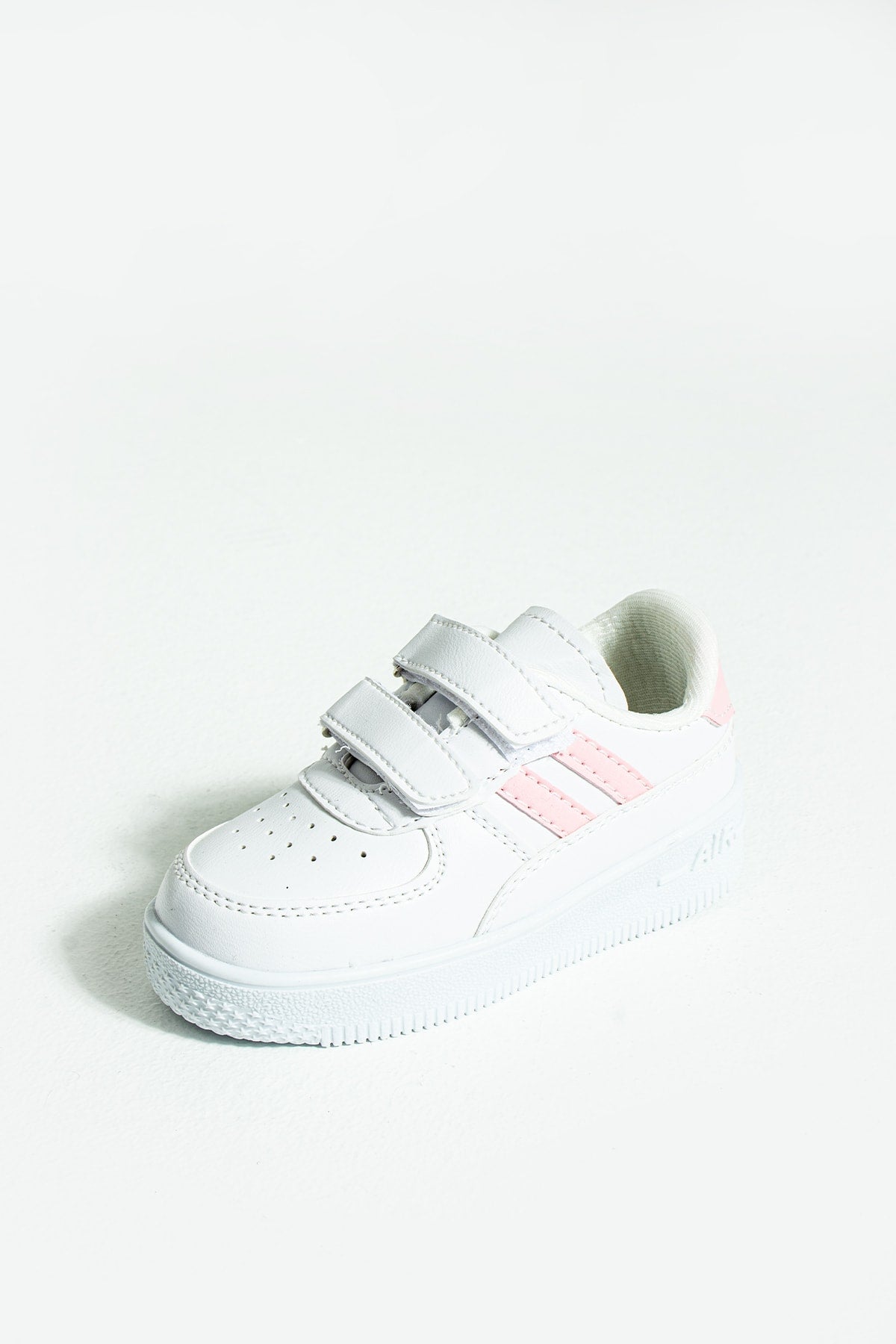 Kids White Powder Sneakers Velcro Kids Shoes