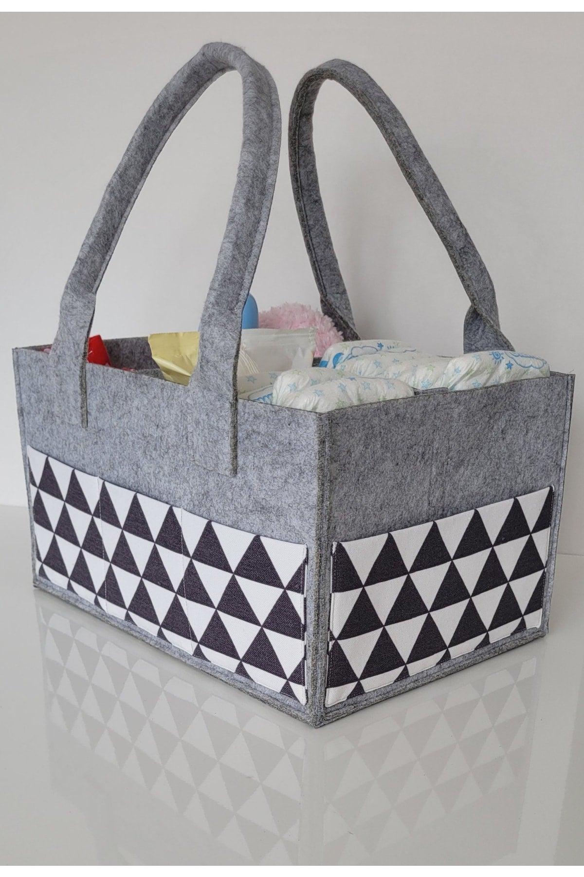 Handmade Multi-Purpose Felt Mother Baby Care And Organizer Bag Functional Organizer