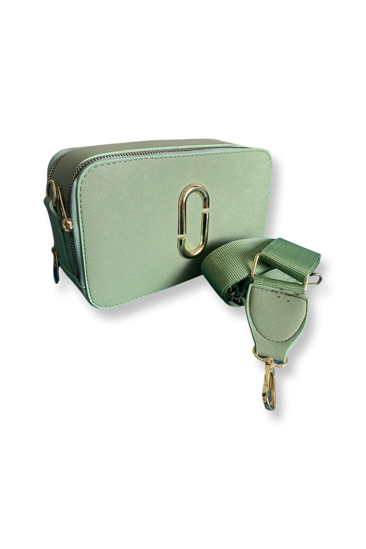 Women's Canta Water Green Quality Sport Stylish Crossbody Two Compartment Pocket Shoulder Bag