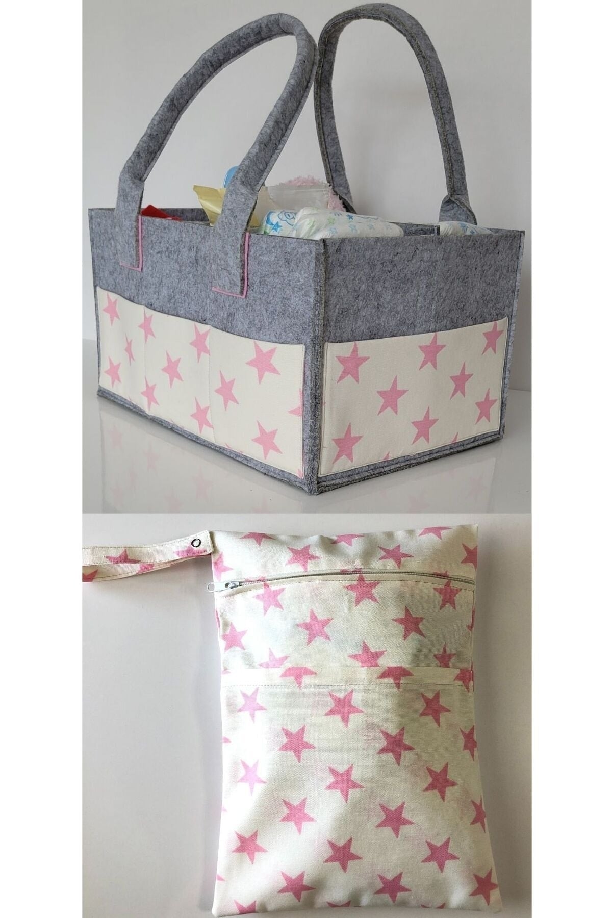 HANDMADE ORGANIZING AND HANGING FUNCTIONAL BABY BAG SET