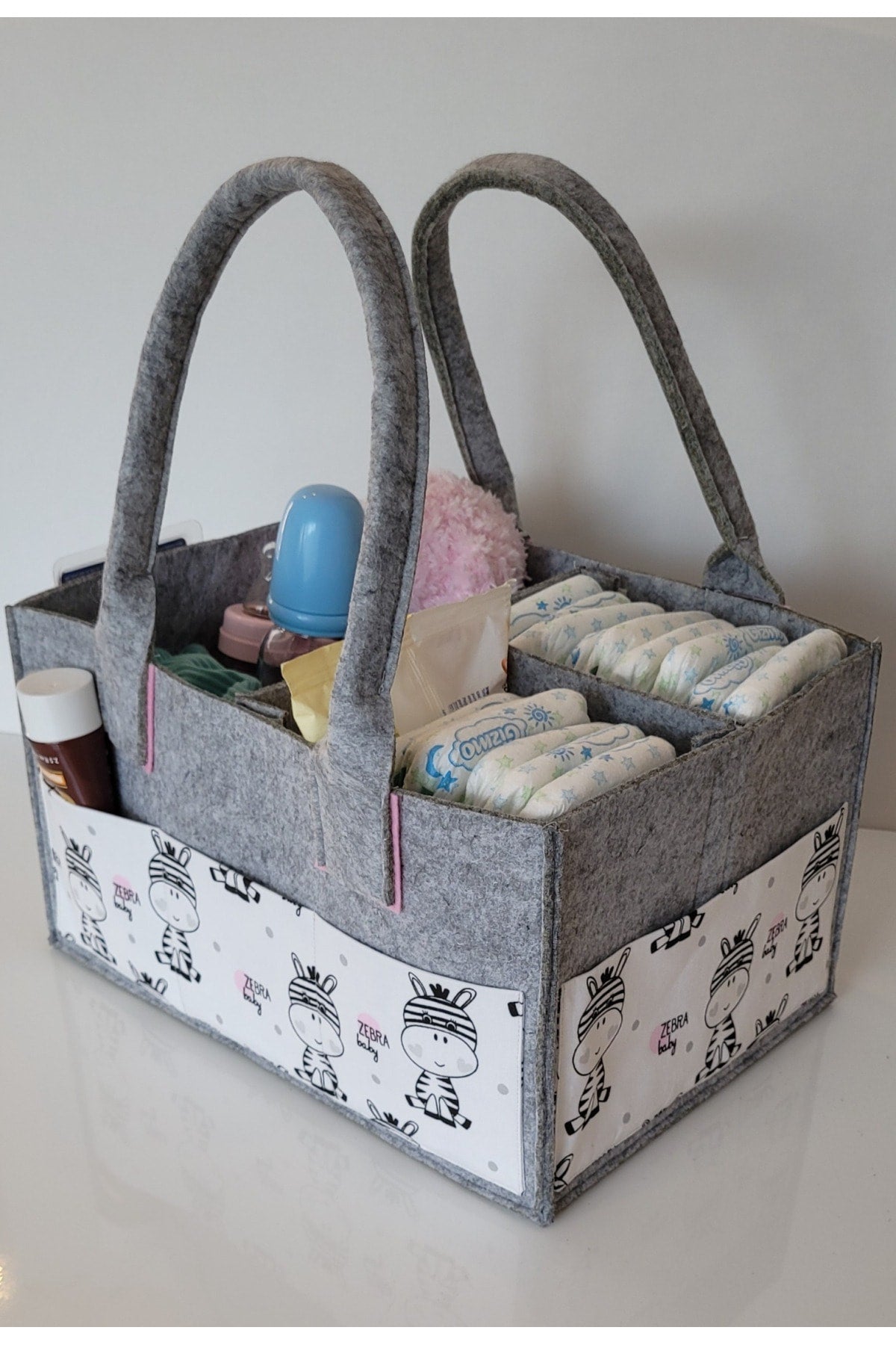 Handmade Multi-Purpose Felt Mother Baby Care And Organizer Bag Functional Organizer