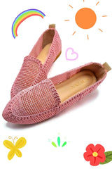 Women's Knitted Flat Shoes Women's Shoes Casual Shoes Powder