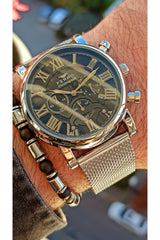 Chronograph Functions Active Silver Men's Wristwatch+bracelet