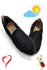 Women's Knitted Flat Shoes Women's Shoes Casual Shoes Black