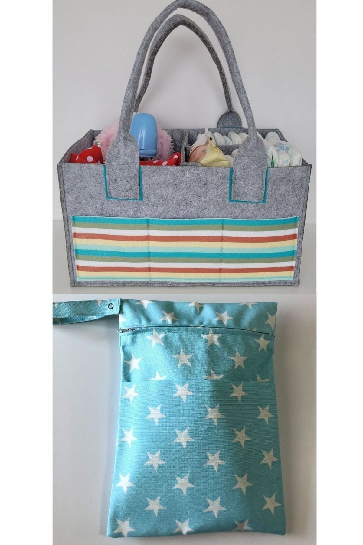 HANDMADE ORGANIZING AND HANGING FUNCTIONAL BABY BAG SET