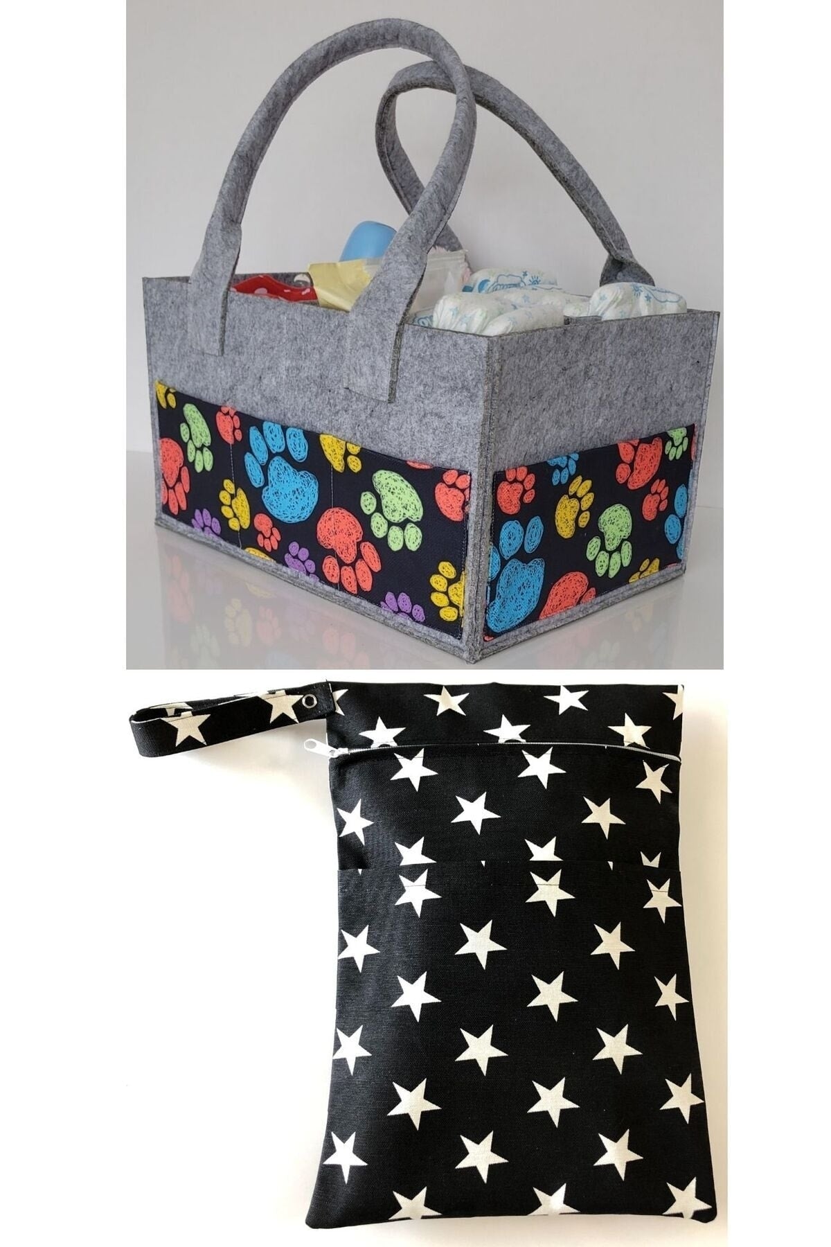 HANDMADE ORGANIZING AND HANGING FUNCTIONAL BABY BAG SET