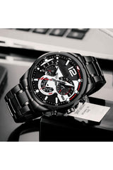 Waterproof Men's Wristwatch Steel Band