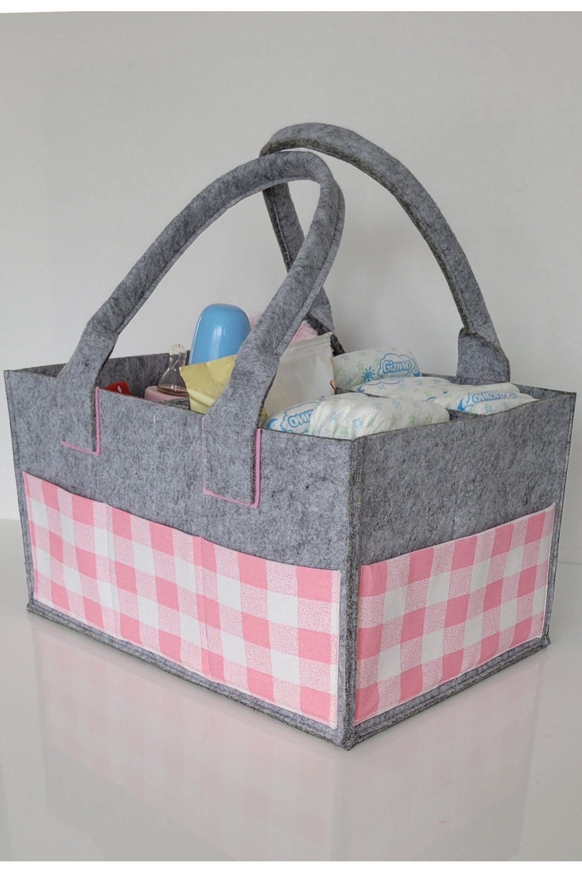 Handmade Multi-Purpose Felt Mother Baby Care And Organizer Bag Functional Organizer