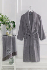 Elmira Şalyaka Women Men Cotton Towel Bath Robe Set - Swordslife