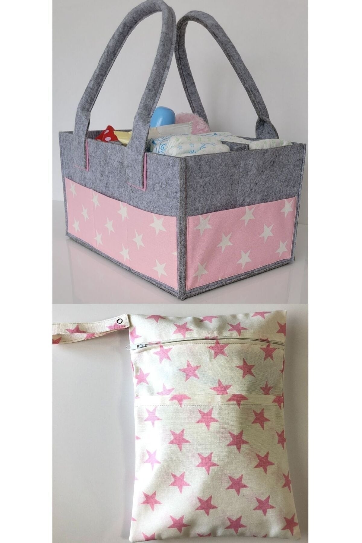 HANDMADE ORGANIZING AND HANGING FUNCTIONAL BABY BAG SET