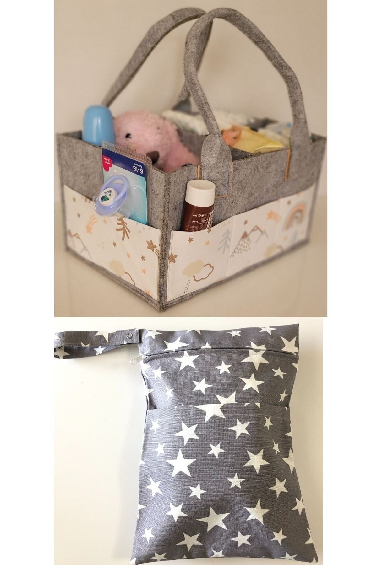 HANDMADE ORGANIZING AND HANGING FUNCTIONAL BABY BAG SET