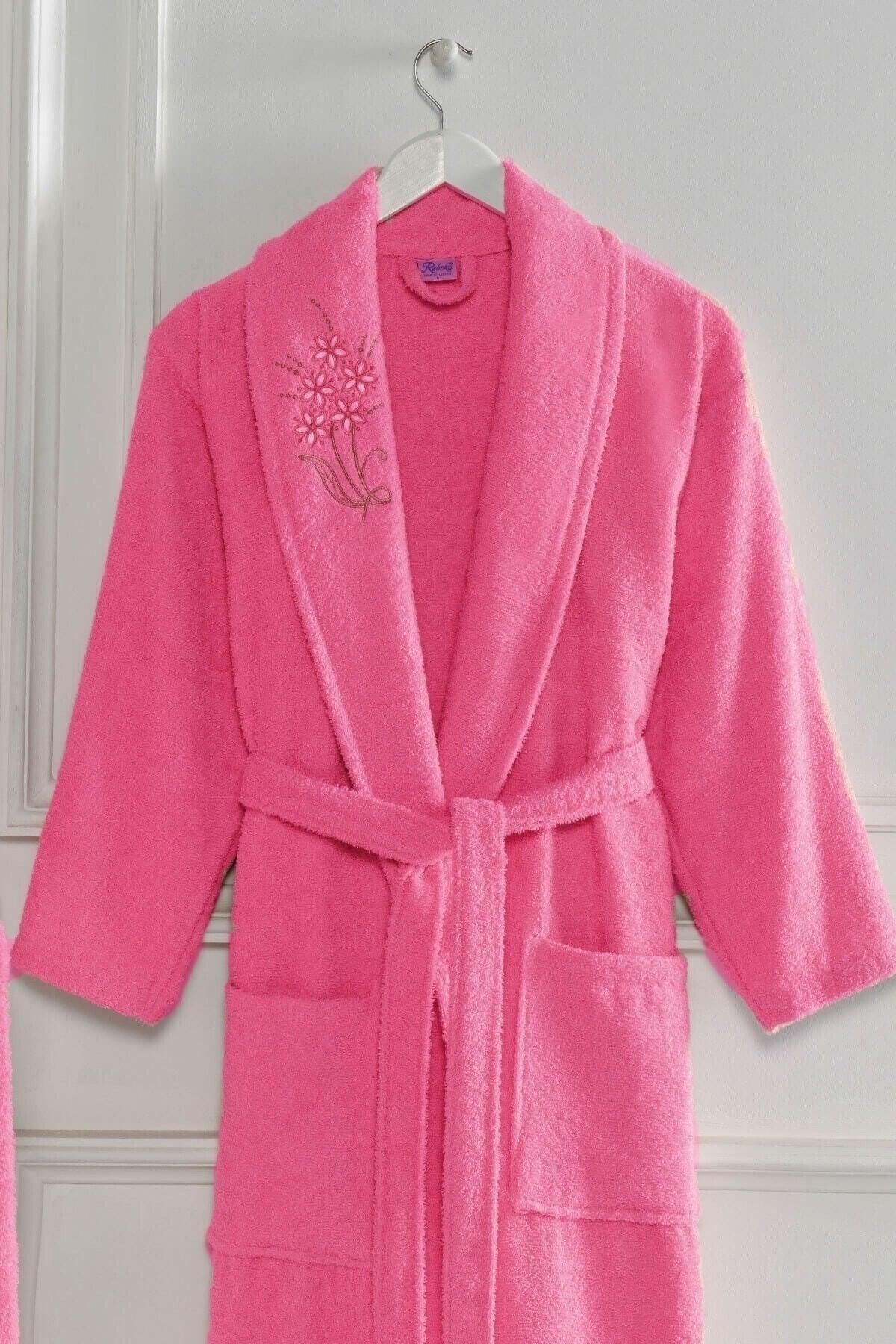 Elmira Şalyaka Women Men Cotton Towel Bath Robe Set - Swordslife