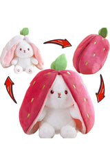 Valentine's Special Gift Strawberry Rabbit Special Design - Both Strawberry and Rabbit With Zippered Structure