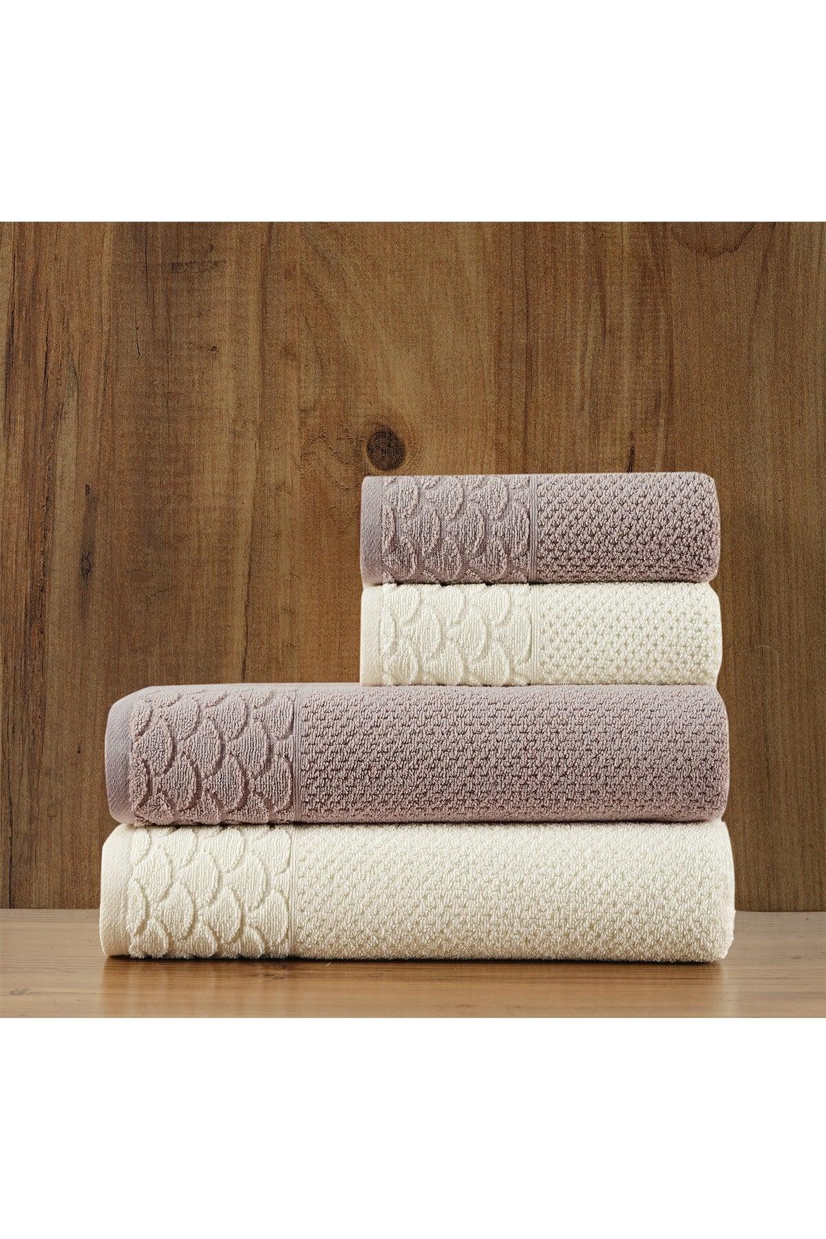 | Extra Soft Cotton Rice Knitted Towel Set of 4 - Swordslife