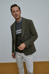 Green Air Herringbone Jacket