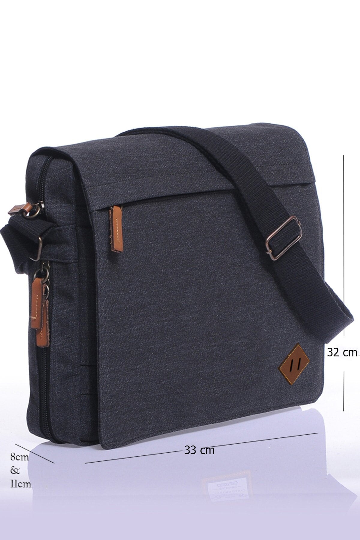 Gk-12 Canvas Messenger Bag Notebook Macbook Tablet Textbook School And University Bag