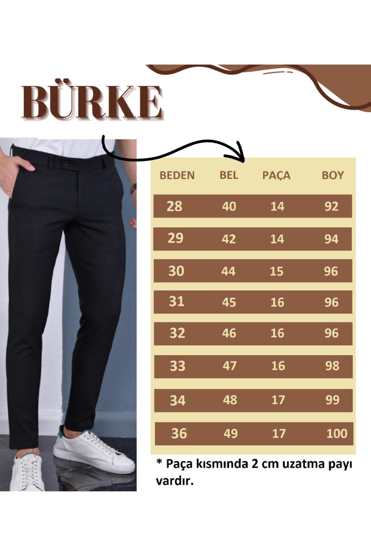 Men's Khaki Color Italian Cut Quality Flexible Lycra Ankle Length Fabric Trousers