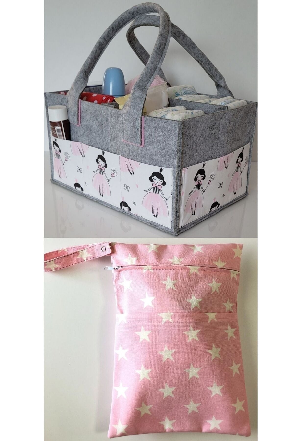 HANDMADE ORGANIZING AND HANGING FUNCTIONAL BABY BAG SET