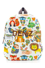 [ We Write Any Name You Want ] Red Skin 0-8 Years Old Child Backpack, Kindergarten-Nursery Backpack.