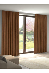 Velvet Textured Cashmere Color Island Backdrop Curtain Extrafor Pleated - Swordslife