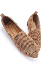 Women's Knitted Flat Shoes Women's Shoes Casual Shoes Mink