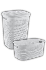 Floor Dirty Laundry Basket 55lt And Floor Laundry Saddle 35 Liter - Swordslife