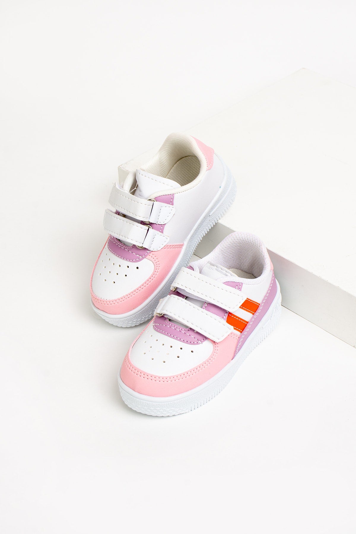 Kids Powder Orange Sneakers Kids Shoes