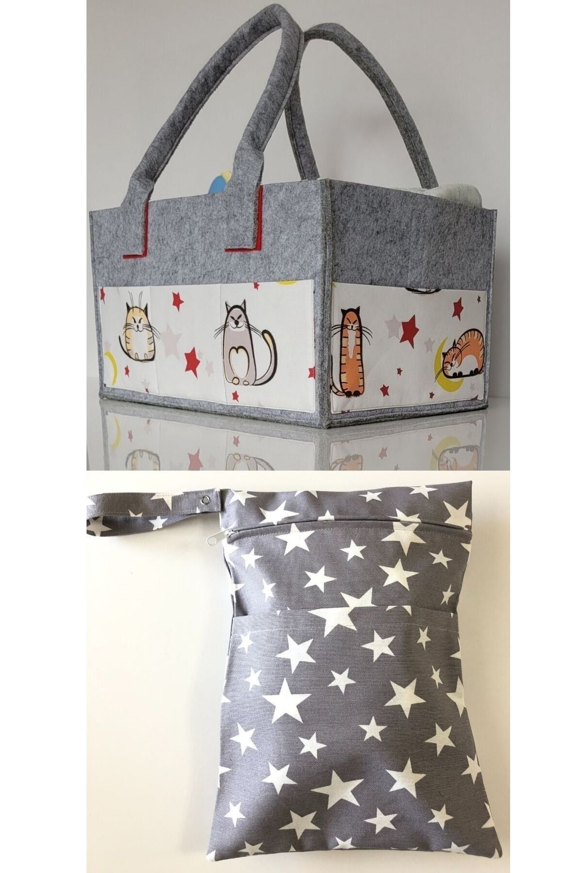 HANDMADE ORGANIZING AND HANGING FUNCTIONAL BABY BAG SET