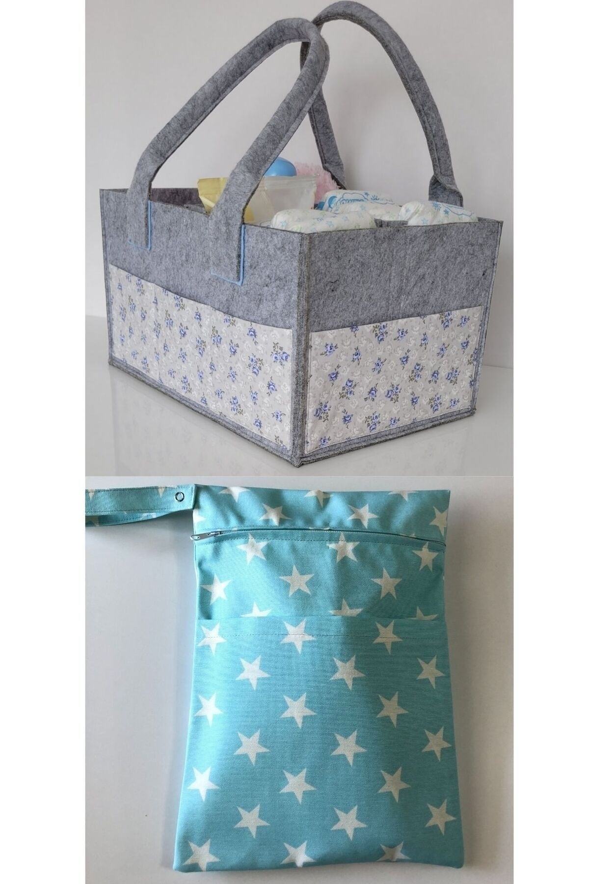 HANDMADE ORGANIZING AND HANGING FUNCTIONAL BABY BAG SET