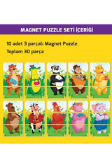 2+ Age Magnet Puzzle Mind Game That Develops Attention And My Activity Book With Velcro - Swordslife