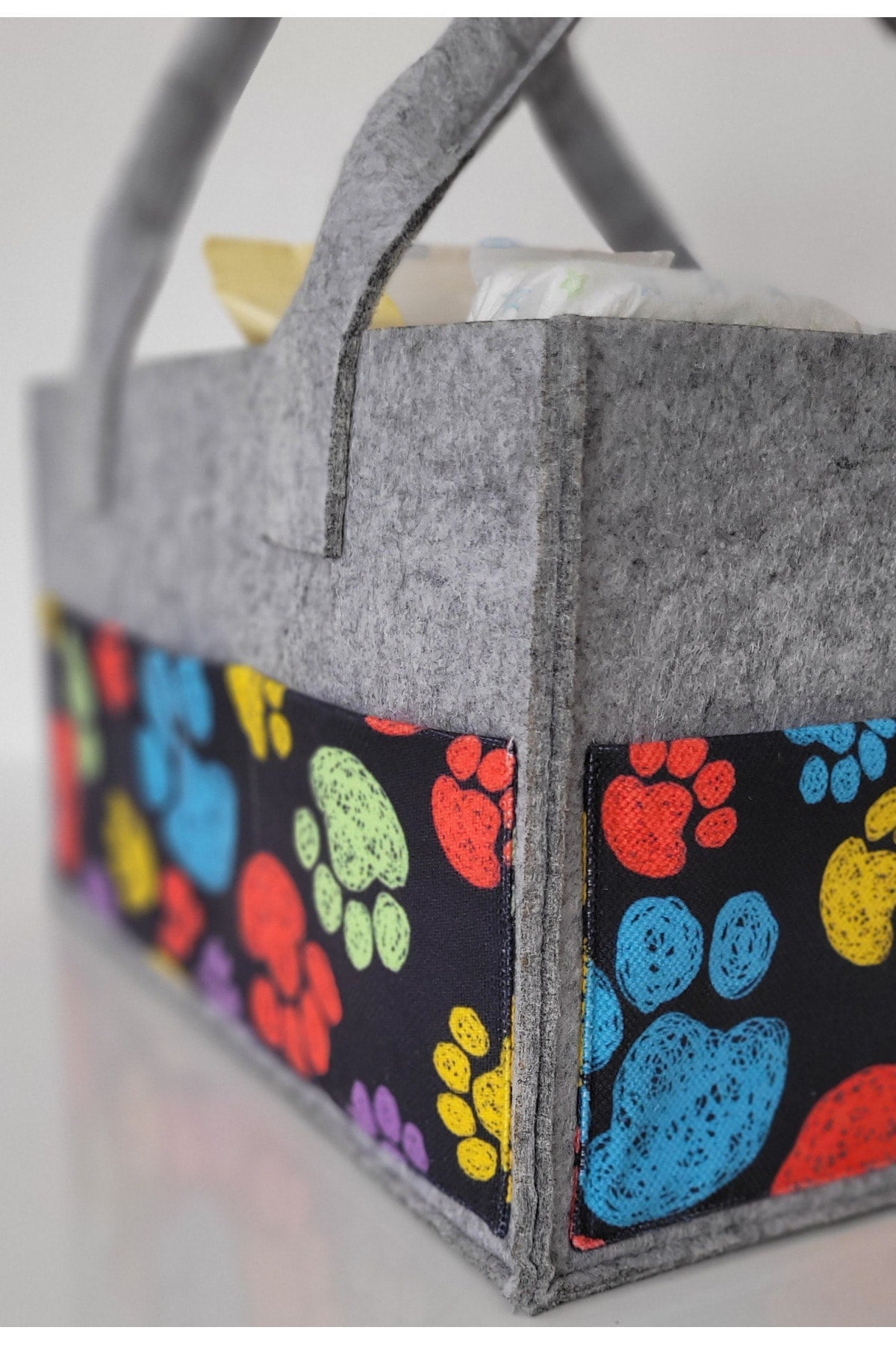 Handmade Multi-Purpose Felt Mother Baby Care And Organizer Bag Functional Organizer