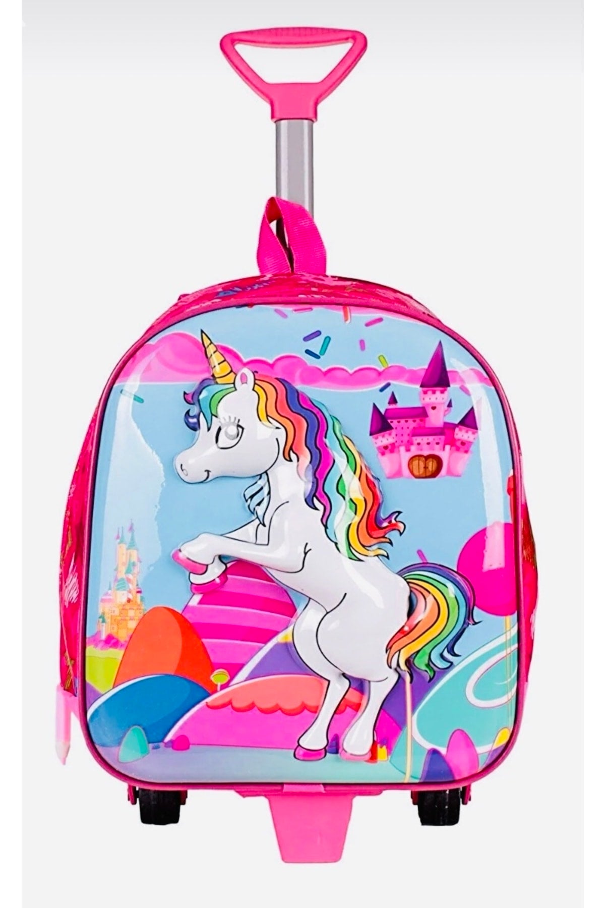 Kindergarten Backpack Trolley Backpack Unicorn 3-6 Years 5d Pony Horse