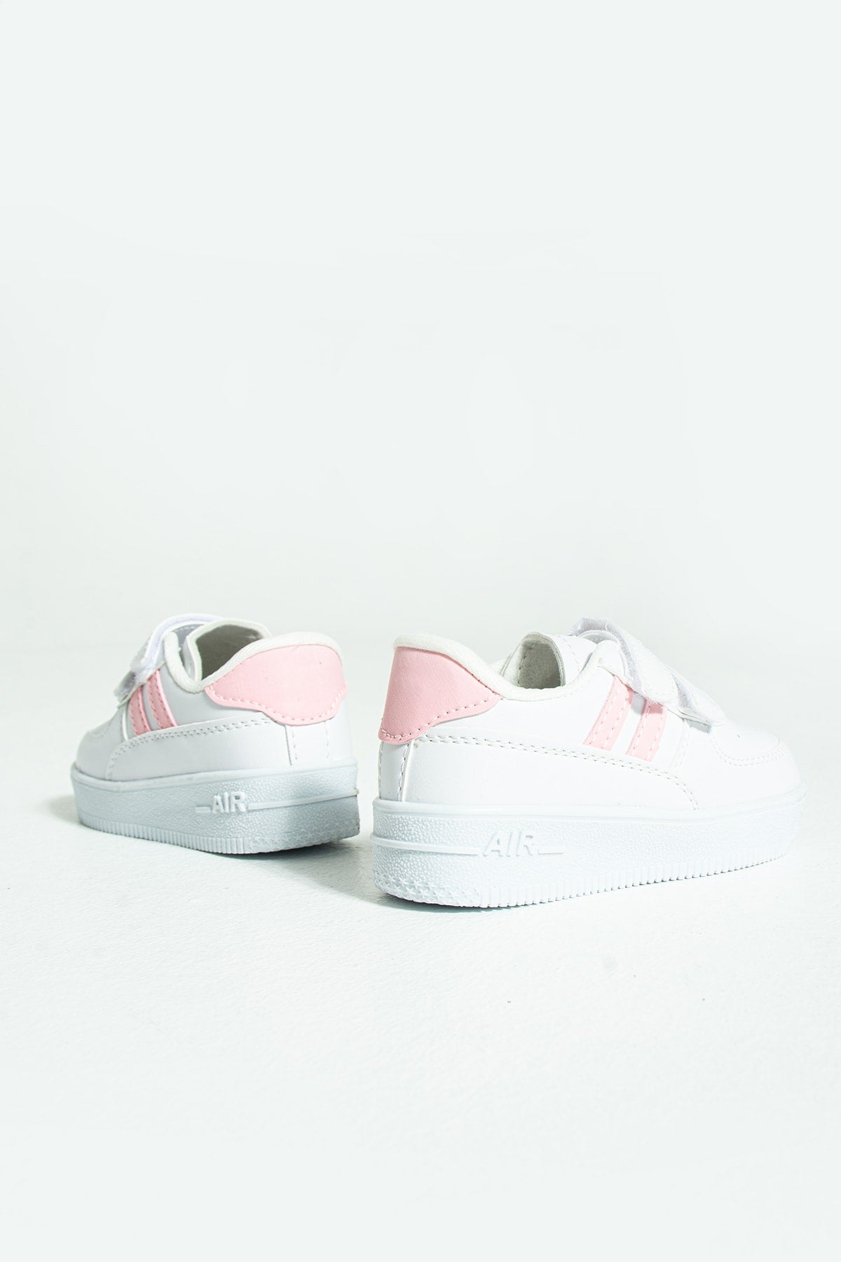 Kids White Powder Sneakers Velcro Kids Shoes