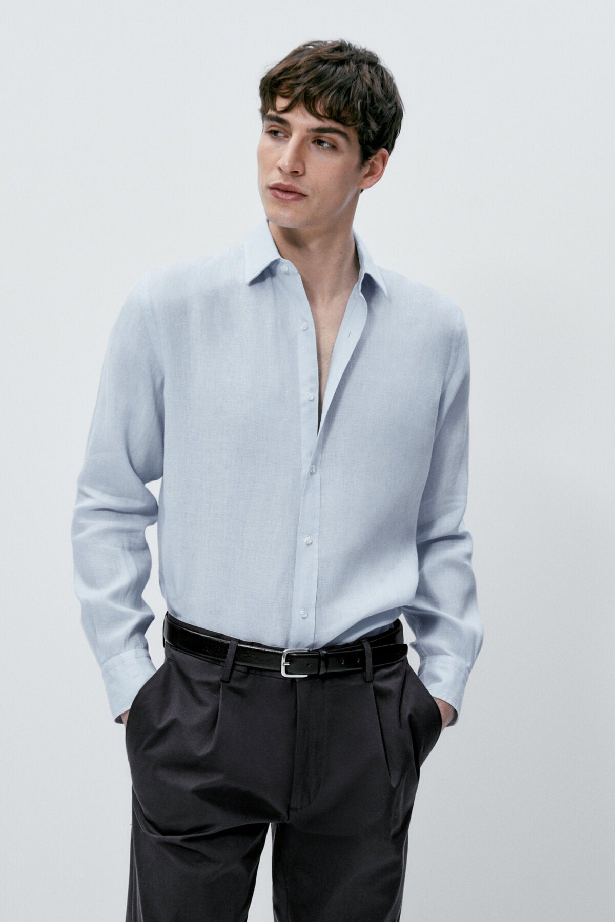 100% Linen Slim Fit Shirt