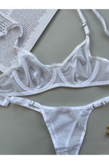 White Underwire Bra Set - Swordslife