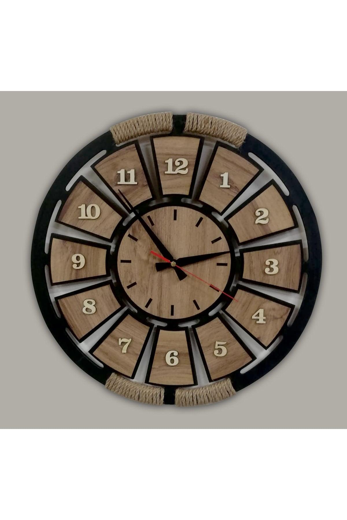 Wooden Rope Decorative Wall Clock - Swordslife