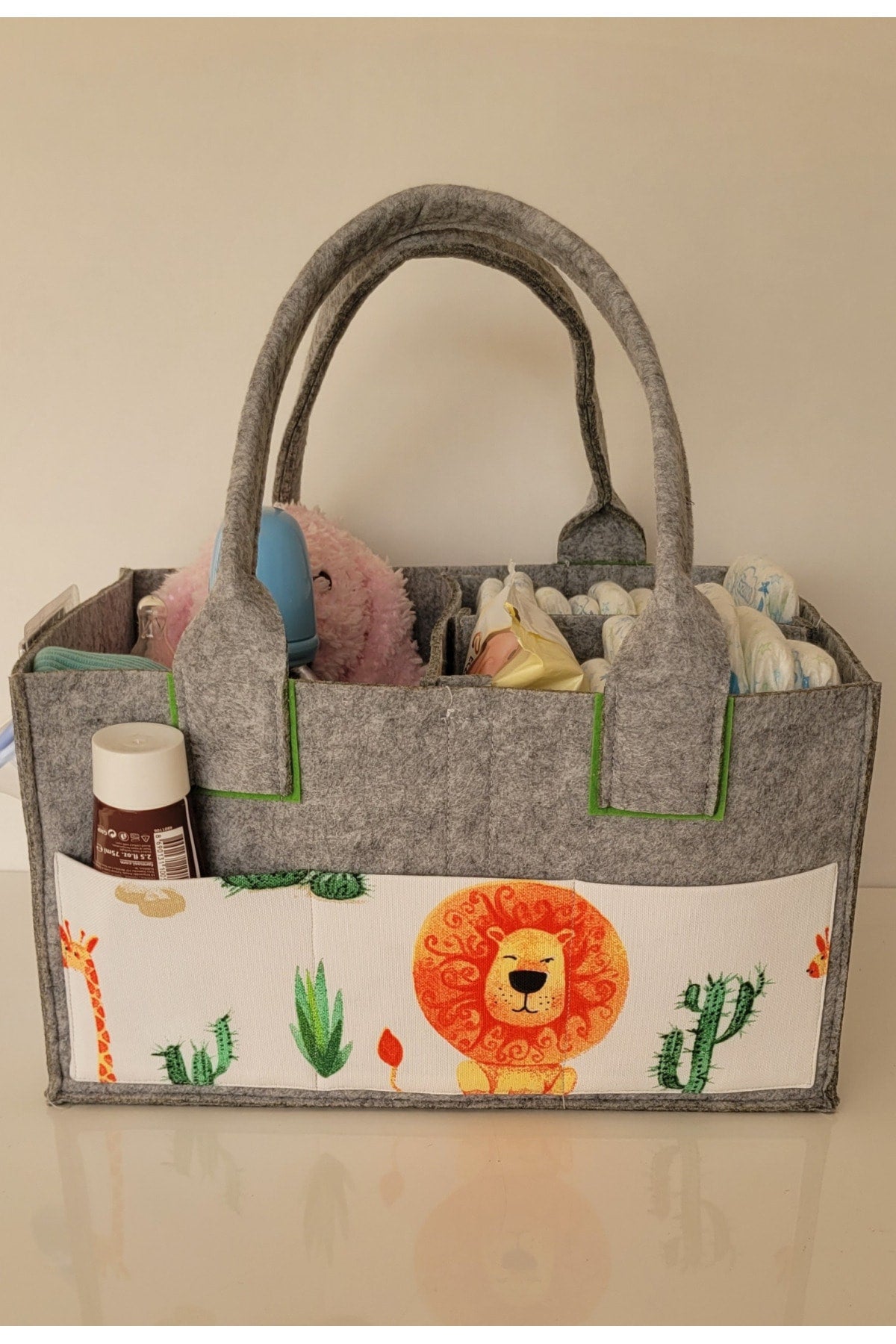 Handmade Multi-Purpose Felt Mother Baby Care And Organizer Bag Functional Organizer