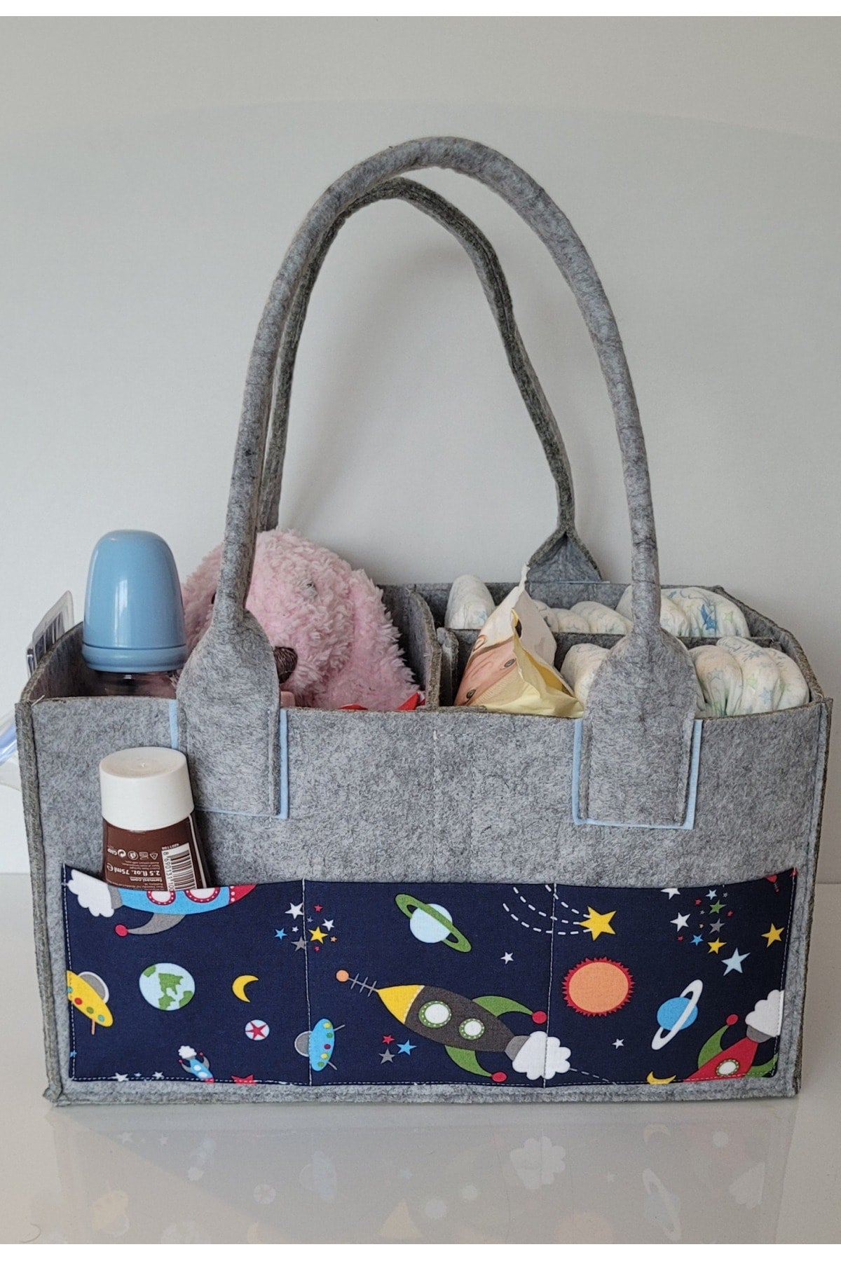 Handmade Multi-Purpose Felt Mother Baby Care And Organizer Bag Functional Organizer