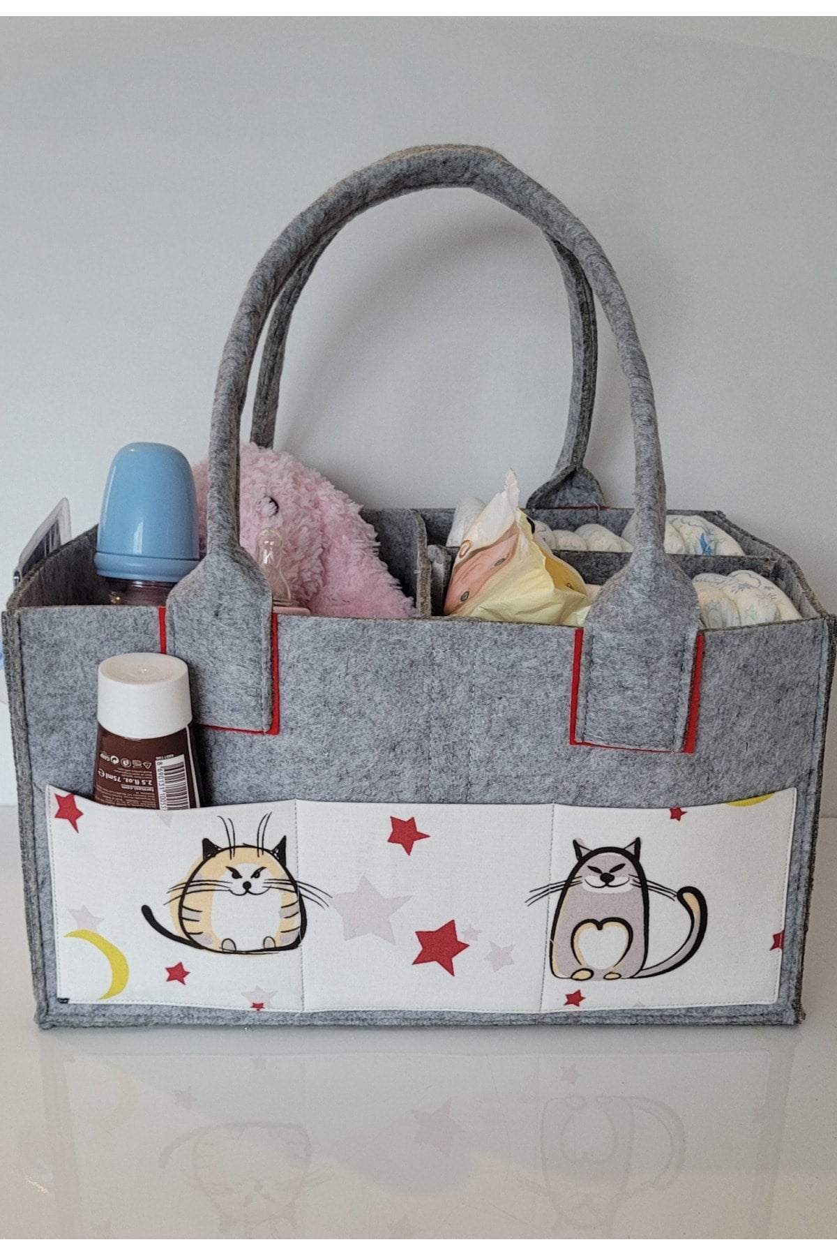 Handmade Multi-Purpose Felt Mother Baby Care And Organizer Bag Functional Organizer