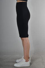 Women's Black Pound Pencil Skirt - Swordslife