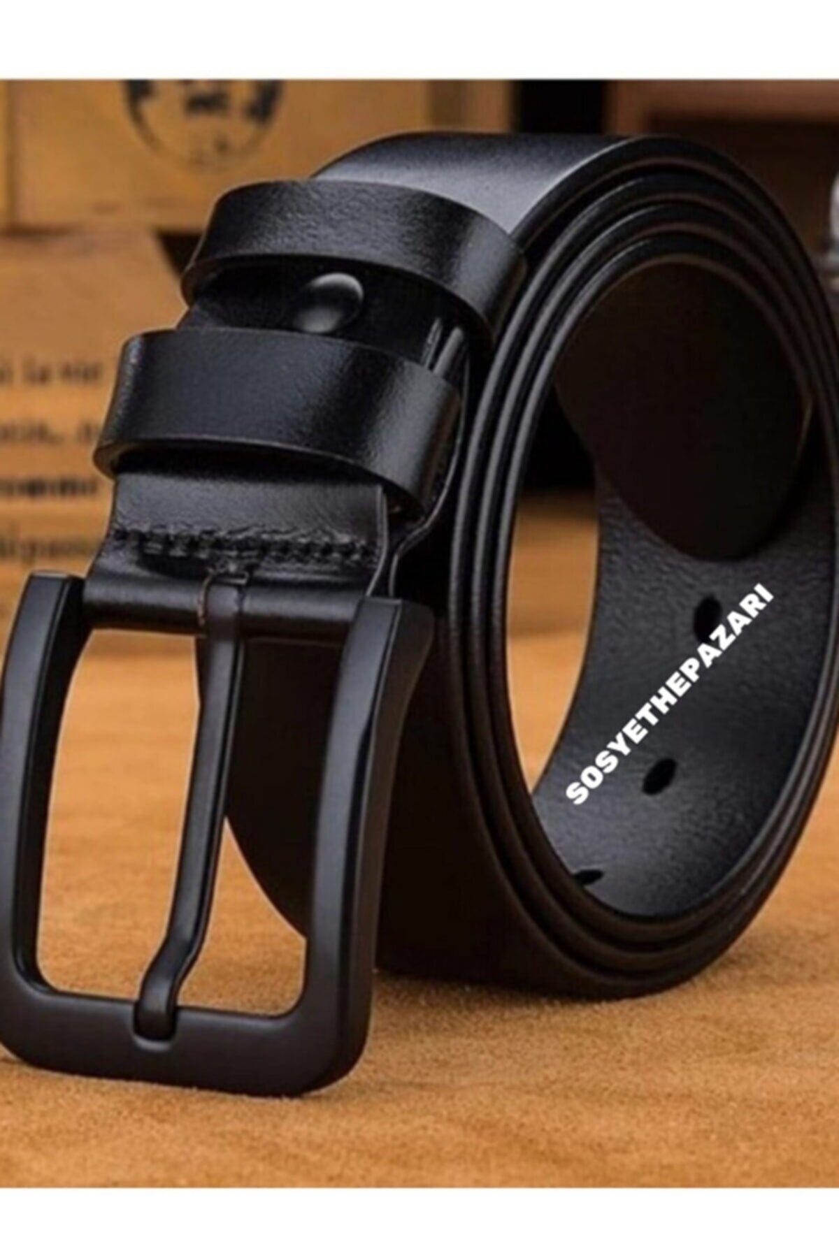 Men's Denim Fabric Trouser Belt 2 Pieces Men's Belt