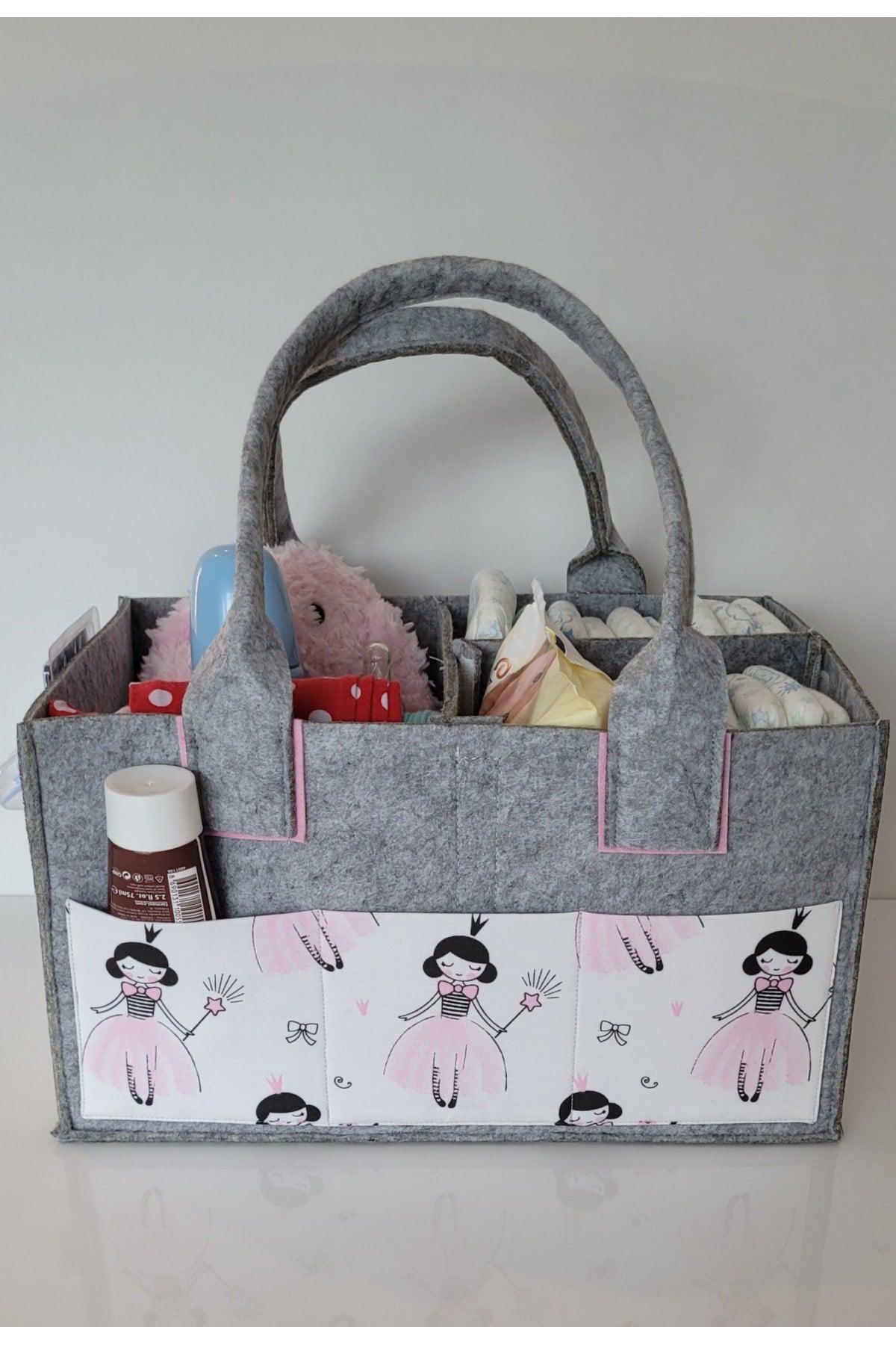 Handmade Multi-Purpose Felt Mother Baby Care And Organizer Bag Functional Organizer