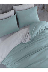 Duvet Cover Set Single Mint Green-gray - Swordslife