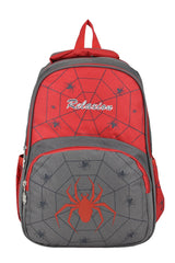 Multi-Compartment Primary School Backpack And Lunch Box Set With Spider Pattern 1340