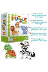 3 Pcs Vehicles And Animals Baby Educational Puzzle Set - Swordslife