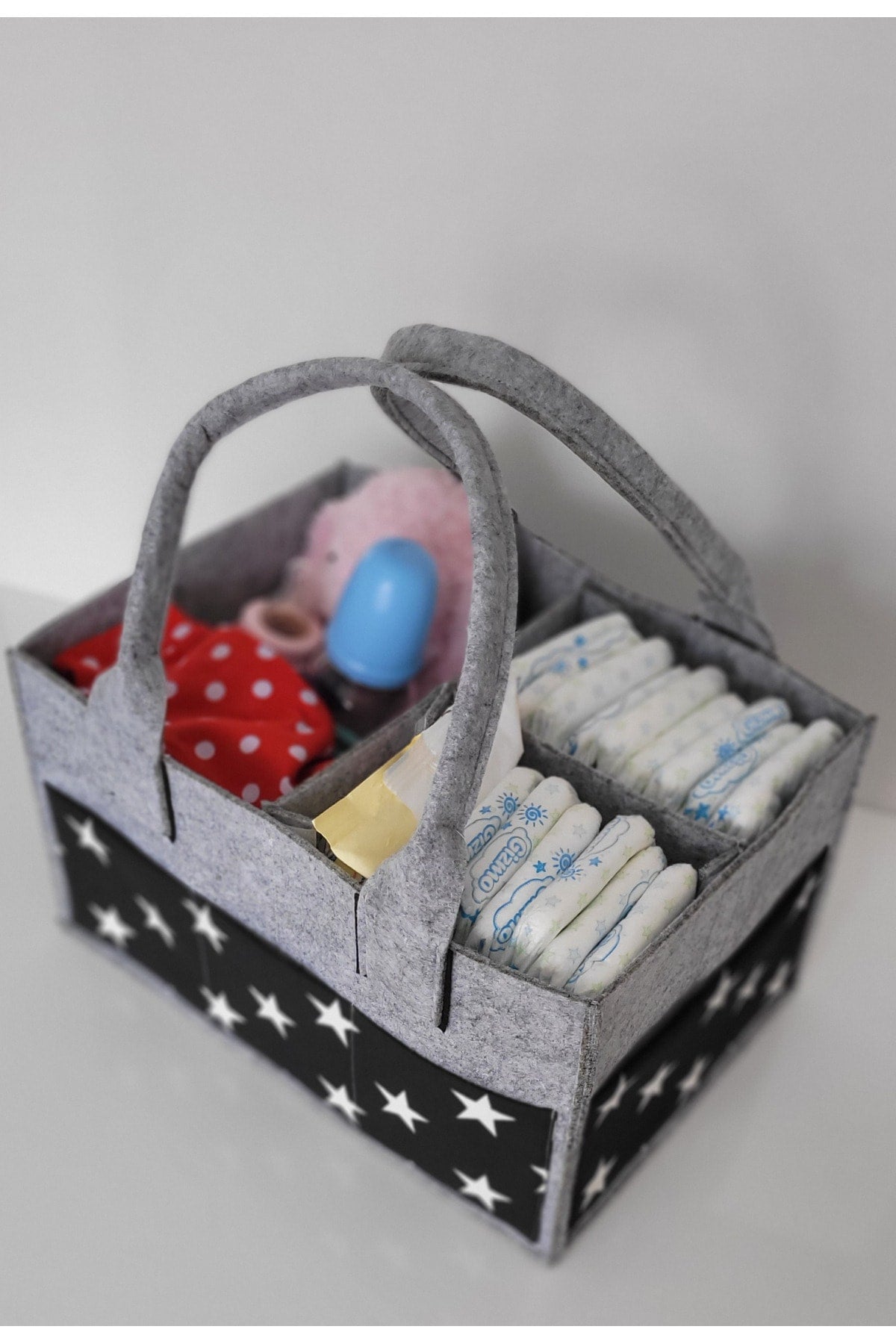 Handmade Multi-Purpose Felt Mother Baby Care And Organizer Bag Functional Organizer