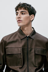 Pocket Nappa Leather Jacket