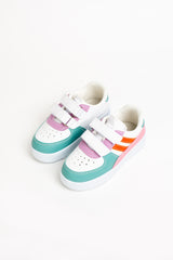 Kids Green Orange Sneakers Kids Shoes