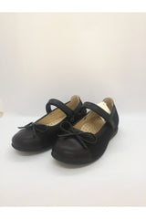 Orthopedic Kids Leather Flat Shoes 104 - Black Dotted